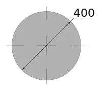 Круг алюминиевый 400, марка АМГ6  1000