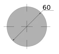Круг алюминиевый 60, длина 3 м, марка АМГ2