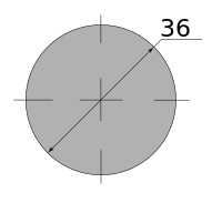 Круг горячекатаный 36, марка Ст3