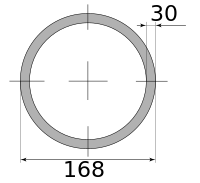 Трубы г/д 168х30 Ст35, марка Ст35