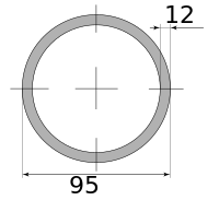 Трубы г/д 95х12, марка Ст20