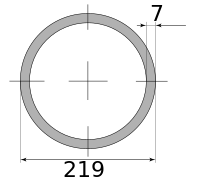 Трубы электросварные 219х7 11600-11700