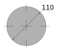 Круг горячекатаный 110, марка Ст3