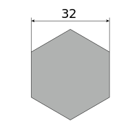 Сталь нержавеющая безникелевая, шестигранник 32, марка 20Х13