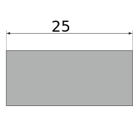 Полоса горячекатаная 25х4, длина 6 м, марка Ст2пс