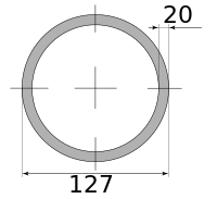 Трубы г/д 127х20, марка Ст20