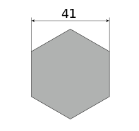 Сталь сортовая х/т калиброванная шестигранник 41, марка 40Х