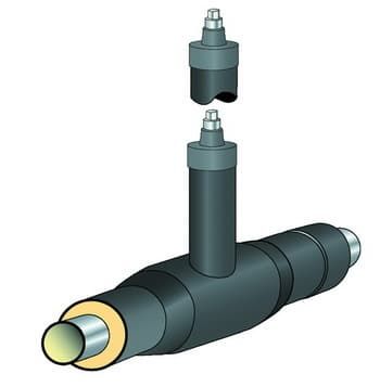 Кран шаровой в изоляции ППУ-ПЭ-1 Н=1 стальной 50