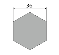 Сталь нержавеющая безникелевая, шестигранник 36, марка 20Х13