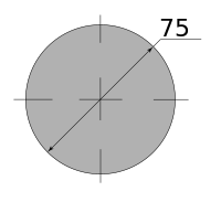 Сталь сорт констр Круг горячекатаный 75, марка Ст45