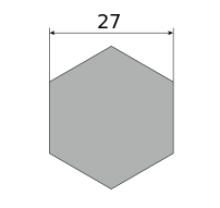 Сталь горячекатаная конструкционная, шестигранник 27, марка 09Г2С