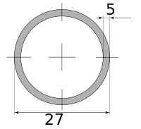 Трубы х/д 27х5