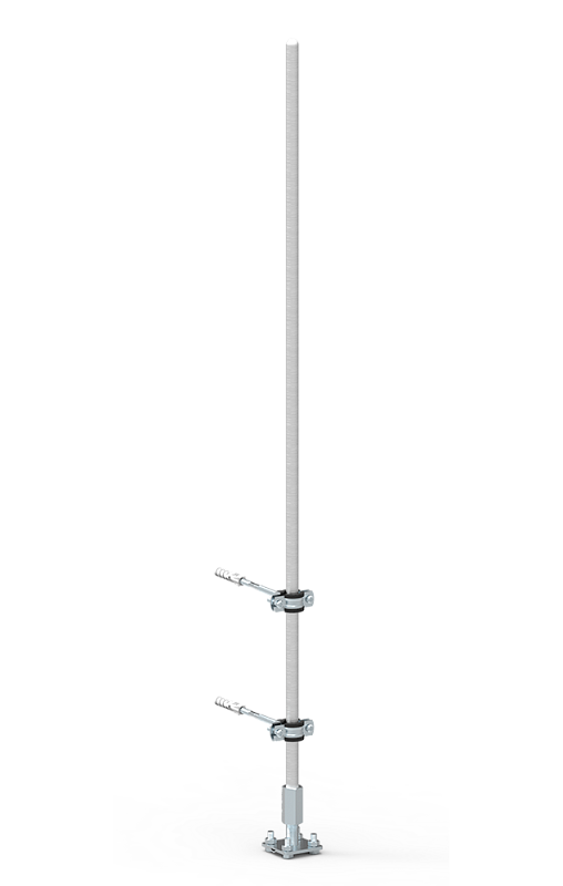 Фото молниеприемник алюминиевый с держателями, 1 м Молниеприемник алюминиевый с держателями, 1 м